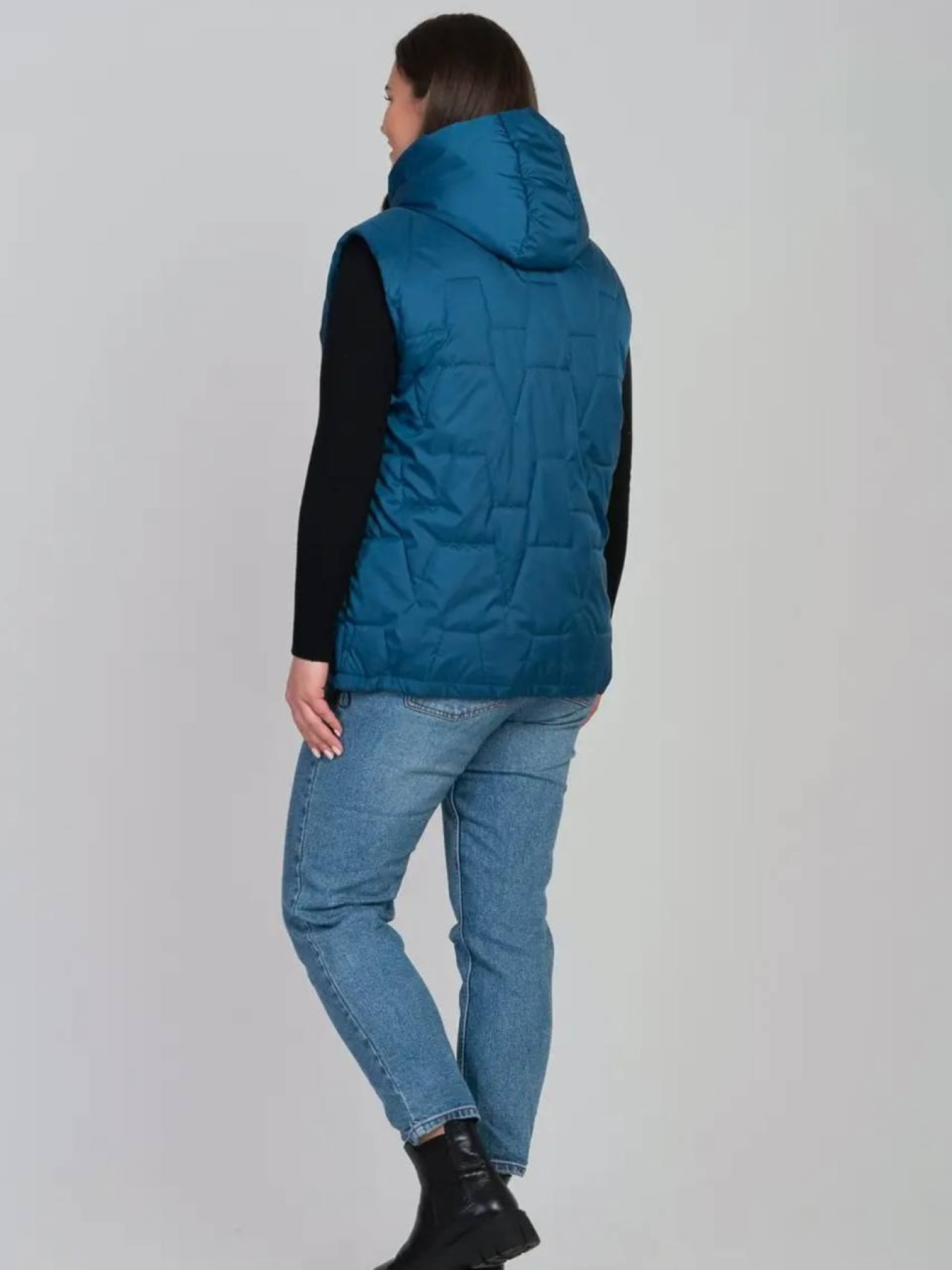 Жіночий демісезонний жилет модель LR-11-BLUE Фото