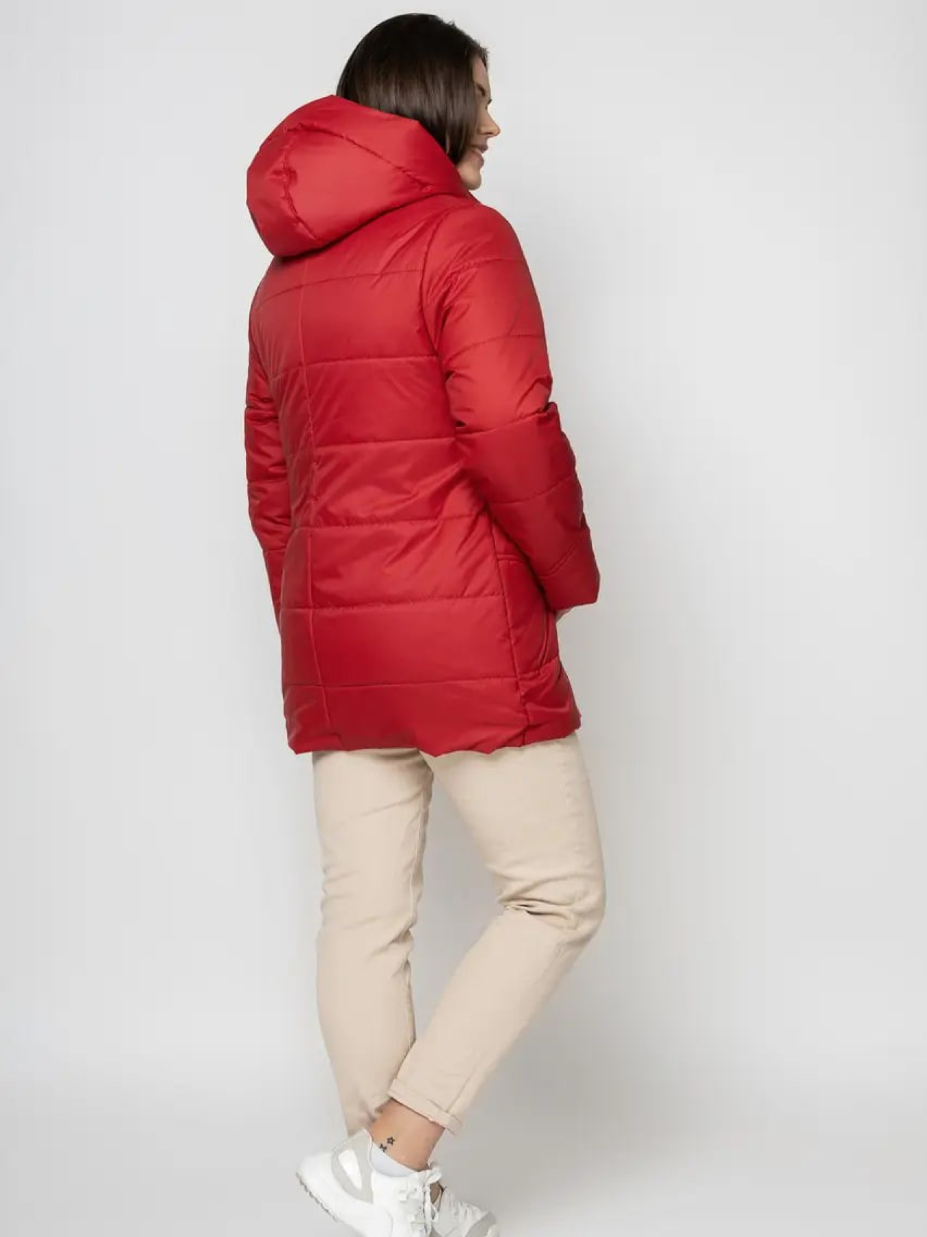 Демисезонная куртка City Fashion Classic модель LR-134-red Фото