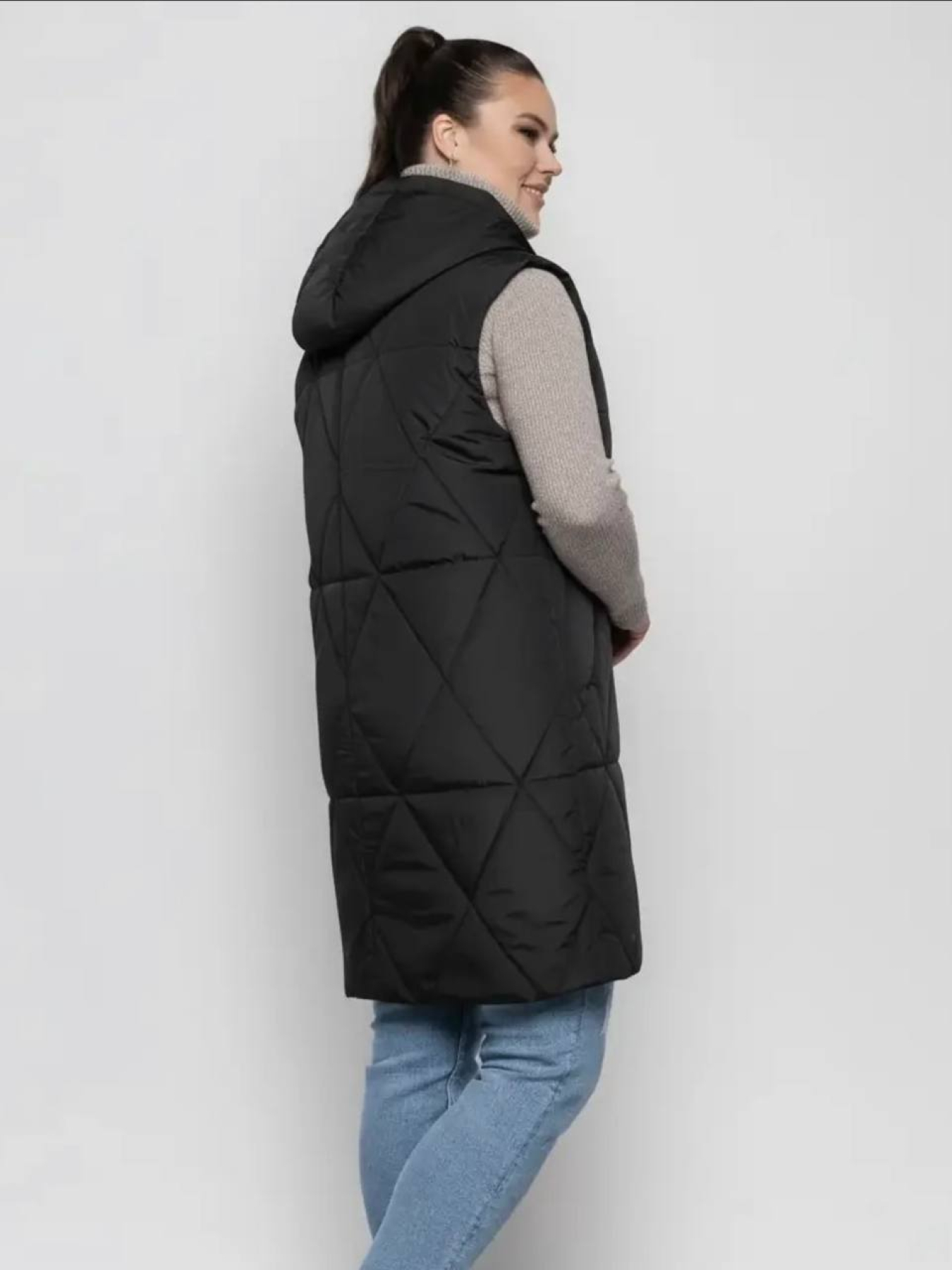 Жилет демисезонный женский модель LR-8-BLCK Фото