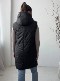 Жилет демисезонный женский модель LR-8-BLCK Фото