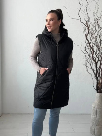 Жилет демисезонный женский модель LR-8-BLCK Фото