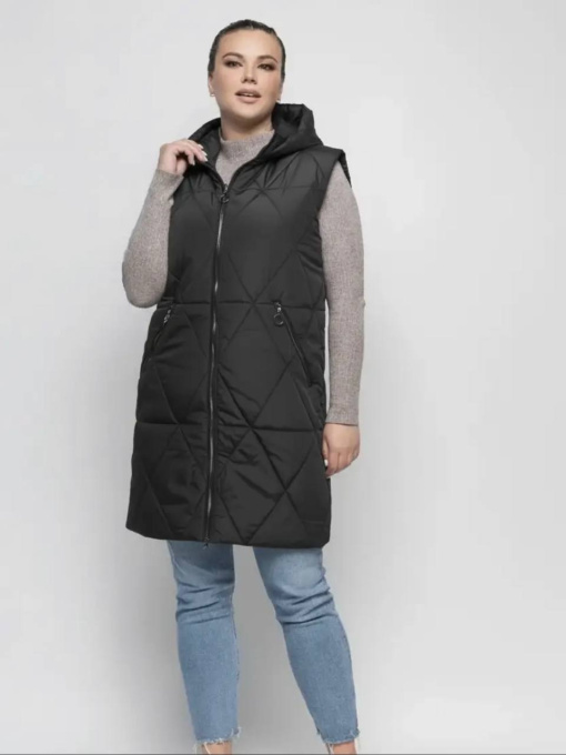Жилет демисезонный женский модель LR-8-BLCK Фото