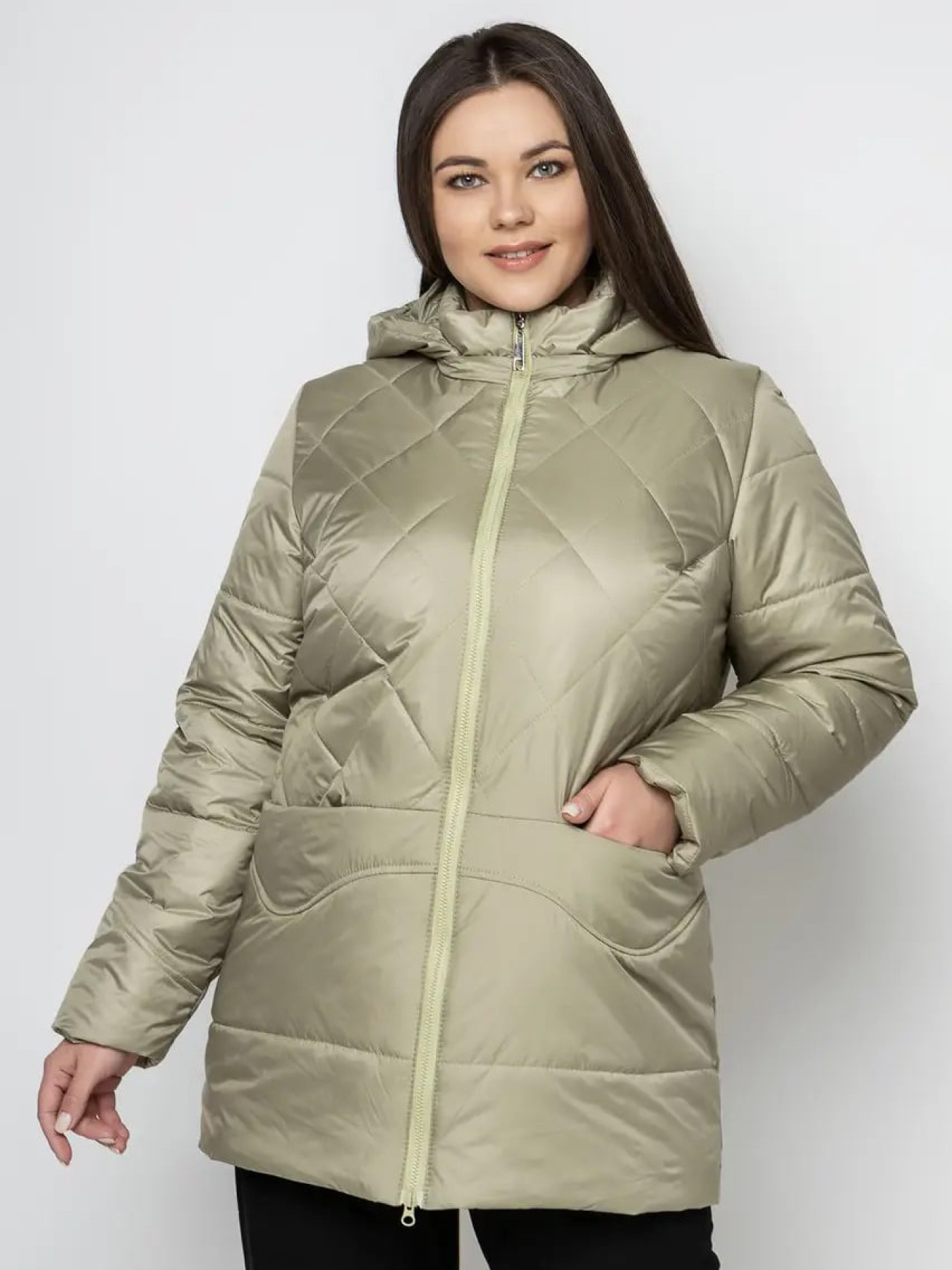 Демісезонна куртка City Fashion Classic модель LR-134-oliva Фото