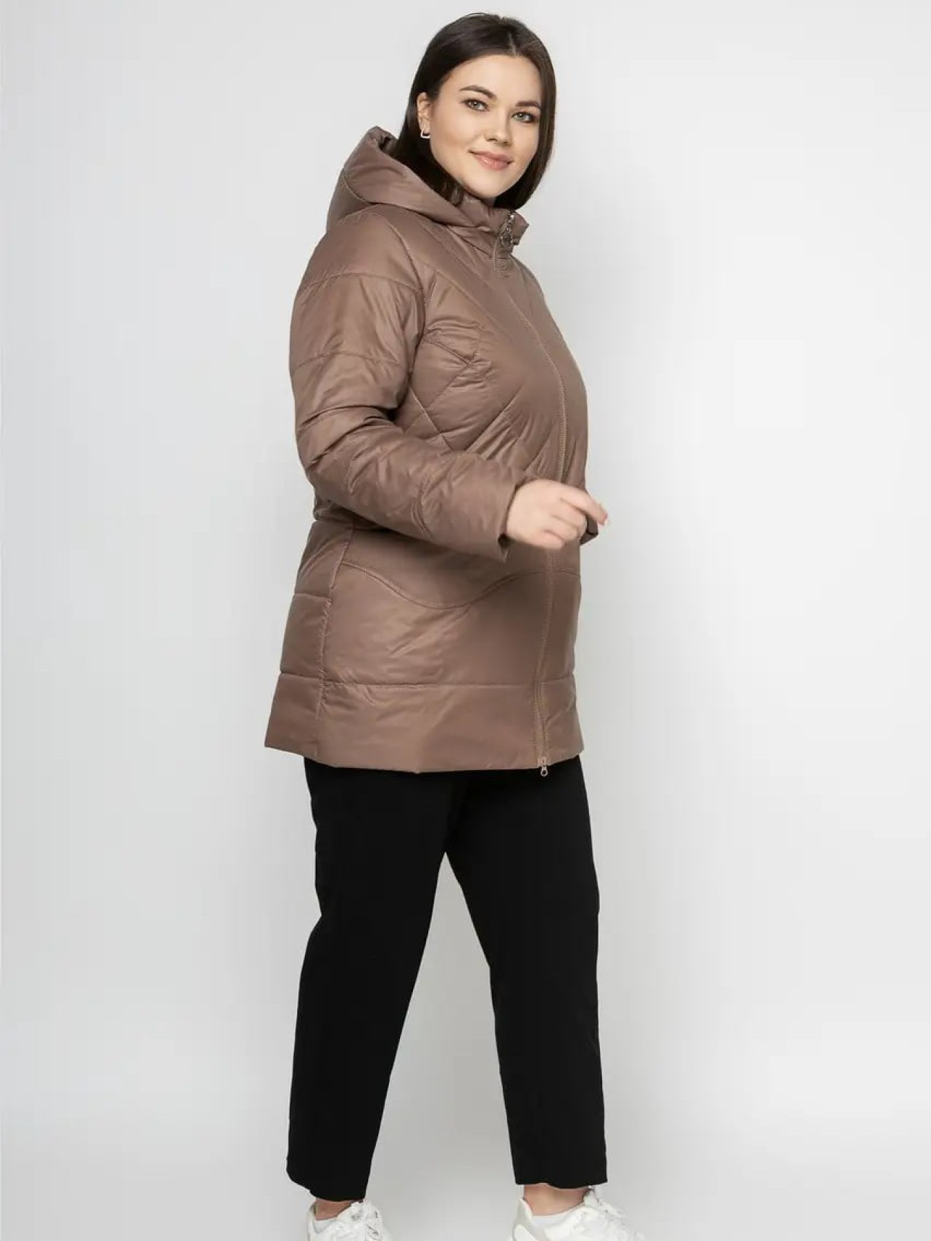 Демісезонна куртка City Fashion Classic модель LR-134-brown Фото