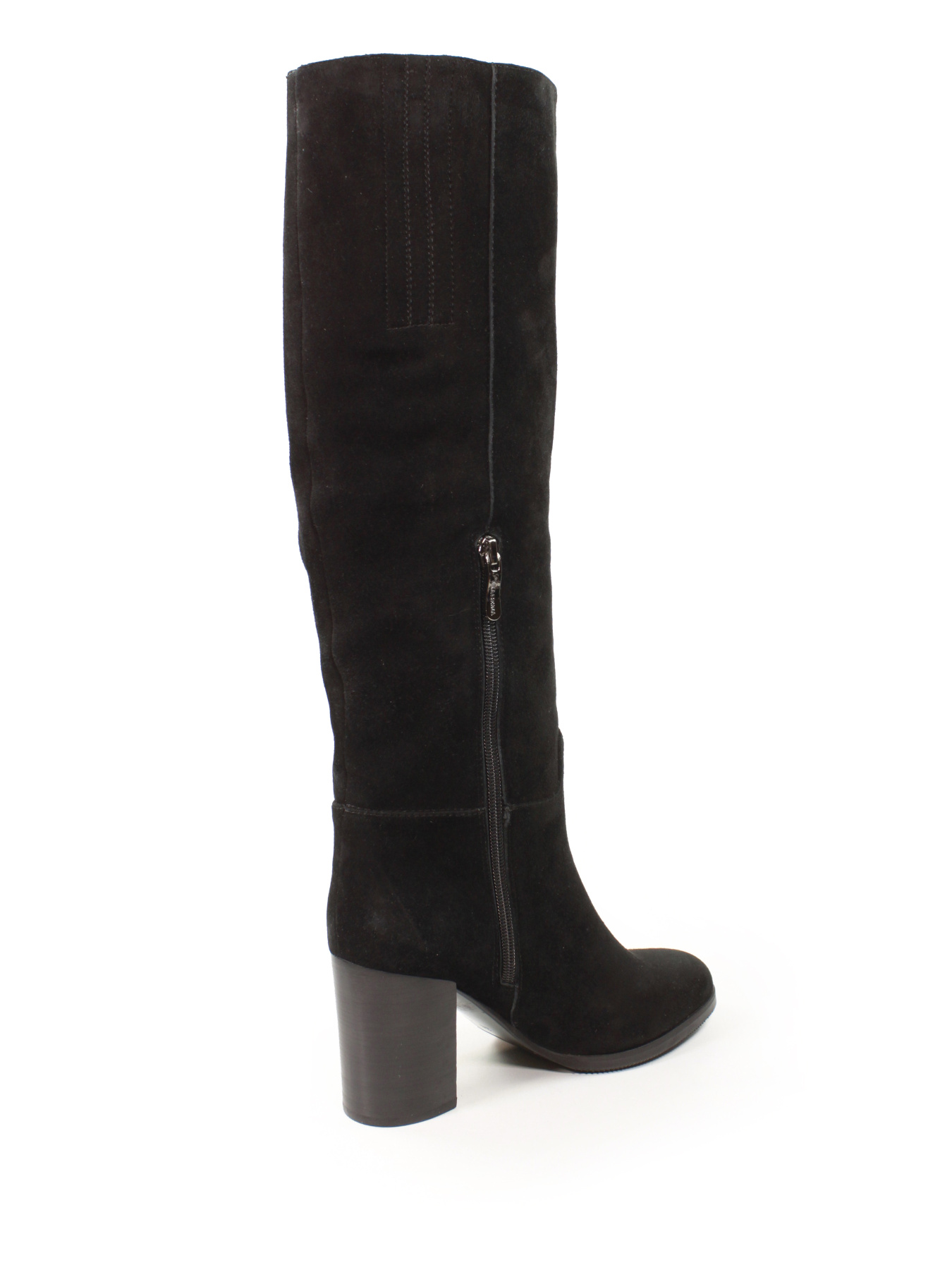 Жіночі замшеві чоботи з високою прямою халявою модель F359R-915A-Y13 Фото