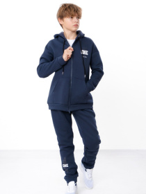 Теплий костюм для хлопчика з написом на zip-худі з капюшоном та штани, Темно-синій Носи Своє (6421-025-33) модель 6421-025-33-sinxo-chornij Фото