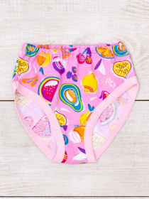 Класичні труси для дівчинки з принтом, Світло-рожевий​ Носи Своє (272-002V) модель 272-002v-frukti-rozhevij Фото