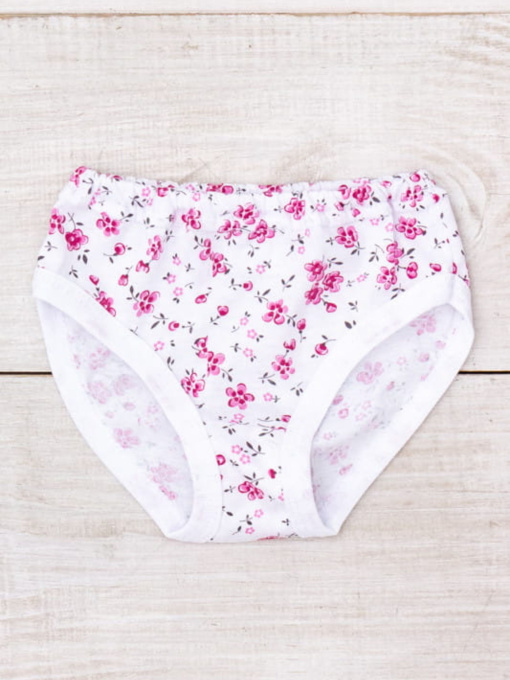 Класичні труси для дівчинки з принтом, Молочний Носи Своє (272-002V) модель 272-002v-vishnev-kvti-na-blomu Фото