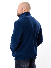 Флісова кофта для чоловіків на блискавці з коміром-стійкою та кишенями, Синій Носи Своє (8310-027) модель 8310-027-sinj Фото