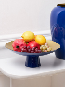 Фруктовница "Элизиум" железная модель BD-01 DEEP BLUE/GOLD Фото