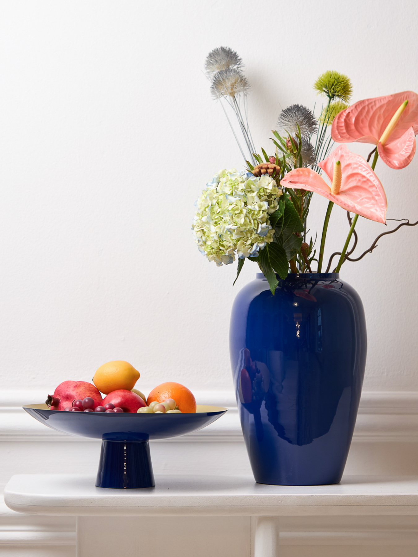 Фруктівниця "Елізіум" залізна MBM HOME модель BD-01 DEEP BLUE/GOLD Фото