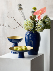 Фруктівниця "Елізіум" залізна MBM HOME модель BD-01 DEEP BLUE/GOLD Фото