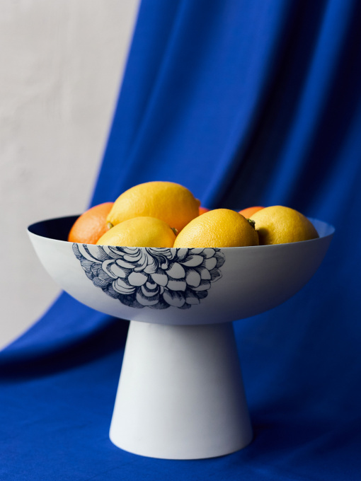 Фруктовница "Элизиум" железная MBM HOME модель BD-03 PRINT/DEEP BLUE Фото