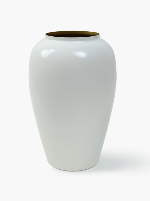 Ваза "Элизиум" железная белая с золотистым MBM HOME модель VB-04 WHITE/GOLD Фото