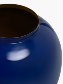 Ваза "Элизиум" железная синяя с золотистым модель VB-05 DEEP BLUE/GOLD Фото