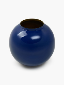 Ваза "Элизиум" железная синяя с золотистым MBM HOME модель VB-05 DEEP BLUE/GOLD Фото