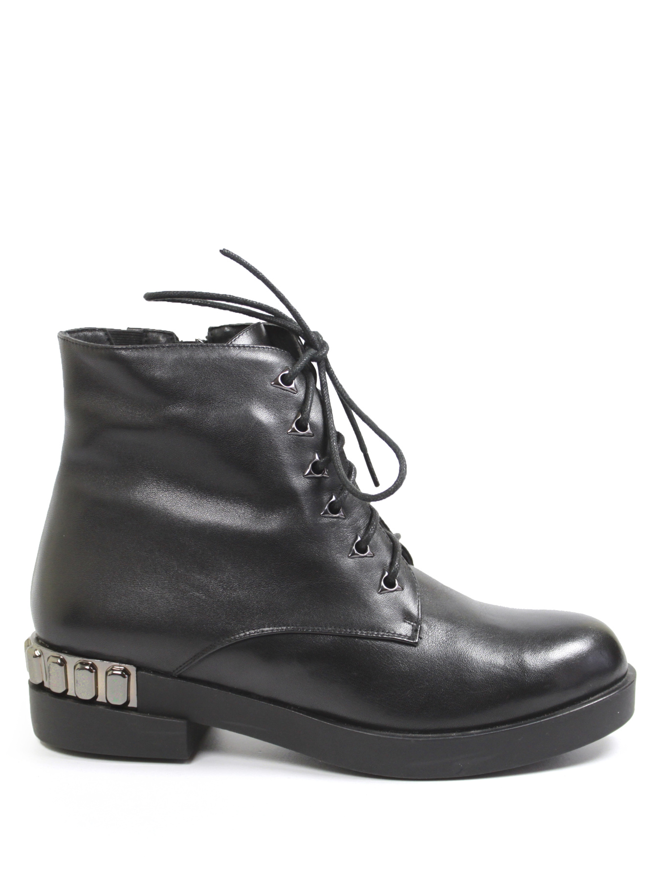 Женские зимние ботинки из натуральной кожи с полным мехом модель C570-N765M Фото