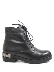 Женские зимние ботинки из натуральной кожи с полным мехом модель C570-N765M Фото