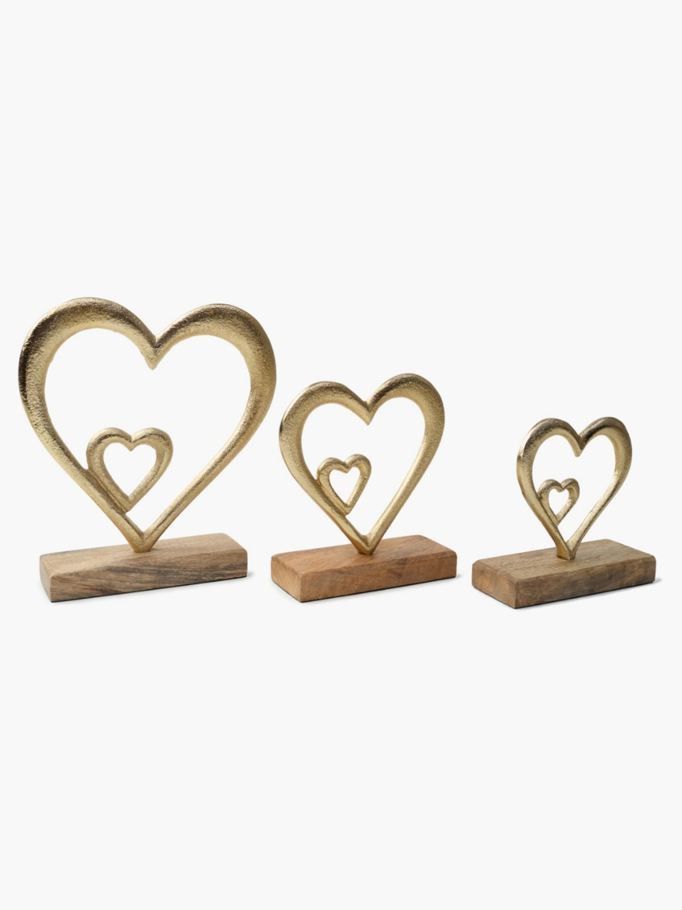 Декор алюминиевый "Сердце" золотистый MBM HOME модель DH-ST-38 GOLD Фото