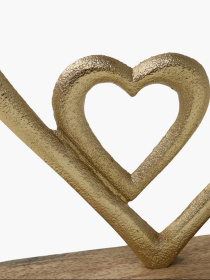 Декор алюминиевый "Сердце" золотистый MBM HOME модель DH-ST-38 GOLD Декор алюминиевый "Сердце" золотистый MBM HOME модель DH-ST-38 GOLD Фото