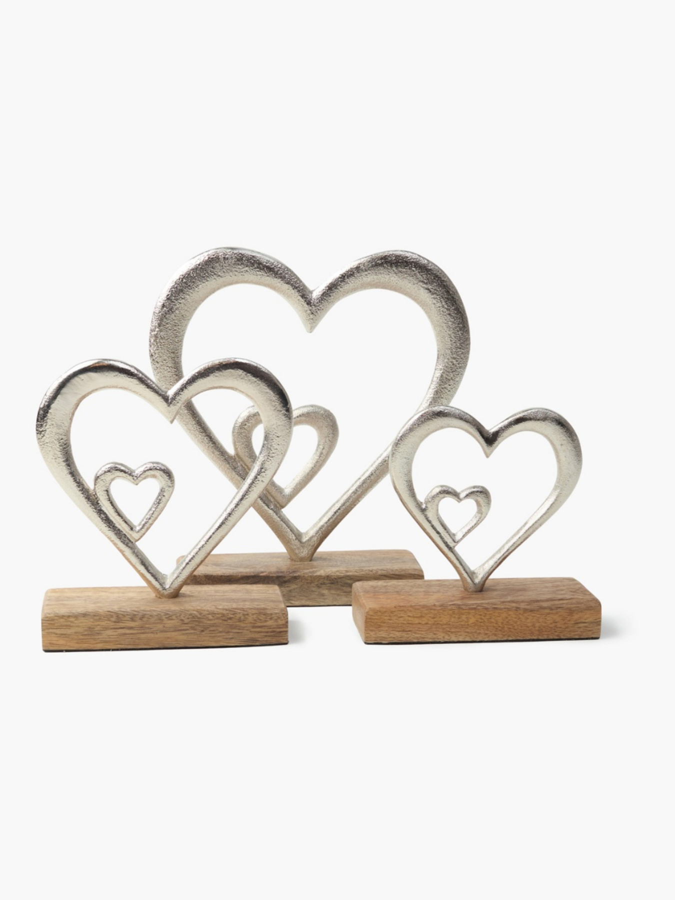 Декор алюминиевый "Сердце" серебристый MBM HOME модель DH-ST-38 SILVER Фото