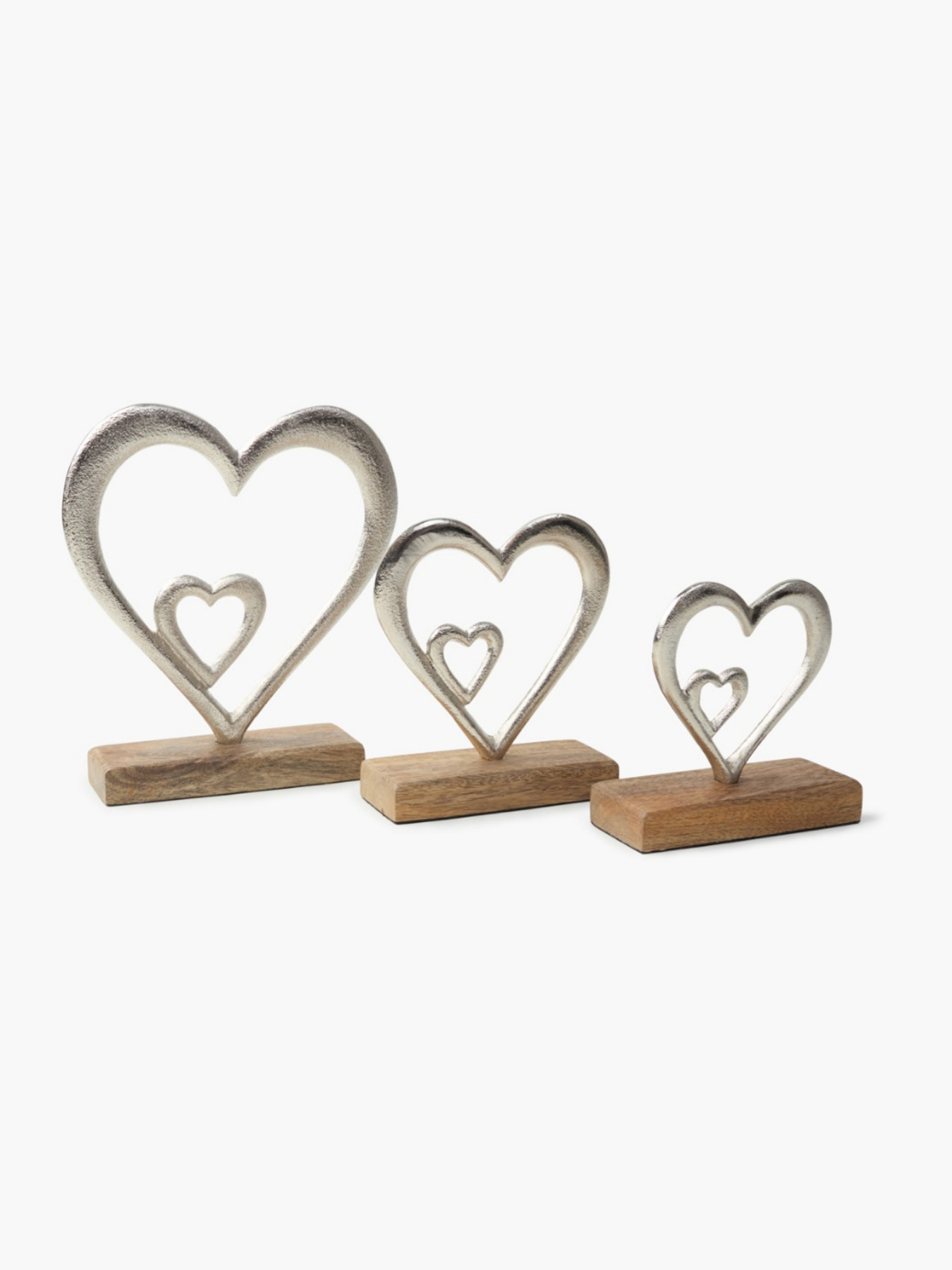 Декор алюминиевый "Сердце" серебристый MBM HOME модель DH-ST-38 SILVER Фото