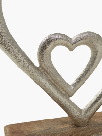 Декор алюминиевый "Сердце" серебристый MBM HOME модель DH-ST-38 SILVER Декор алюминиевый "Сердце" серебристый MBM HOME модель DH-ST-38 SILVER Фото