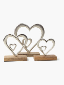 Декор алюминиевый "Сердце" серебристый MBM HOME модель DH-ST-38 SILVER Декор алюминиевый "Сердце" серебристый MBM HOME модель DH-ST-38 SILVER Фото