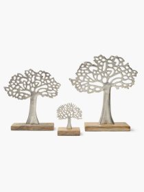 Декор алюминиевый "Дерево" серебристый модель DH-ST-39 SILVER Фото