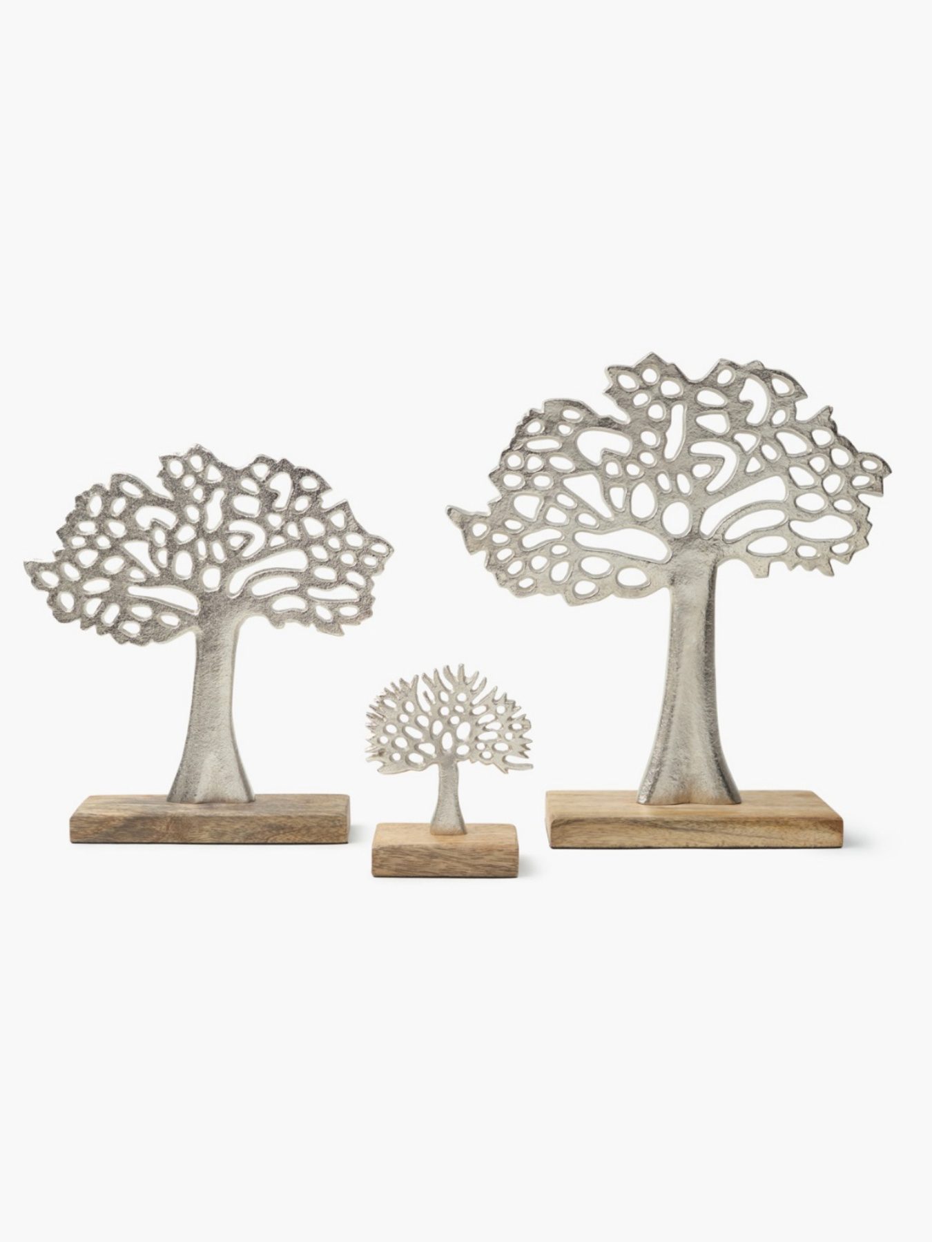 Декор алюминиевый "Дерево" серебристый MBM HOME модель DH-ST-39 SILVER Фото