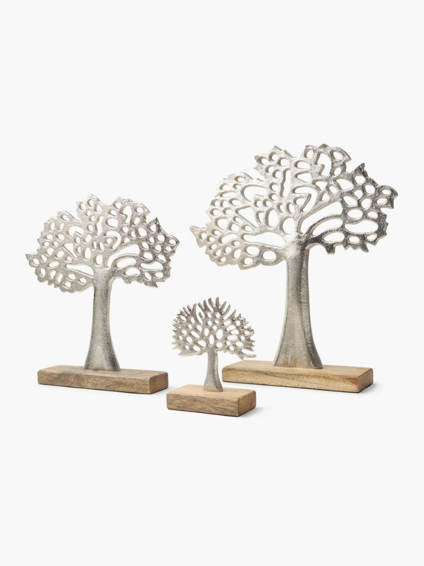 Декор алюминиевый "Дерево" серебристый MBM HOME модель DH-ST-39 SILVER Фото