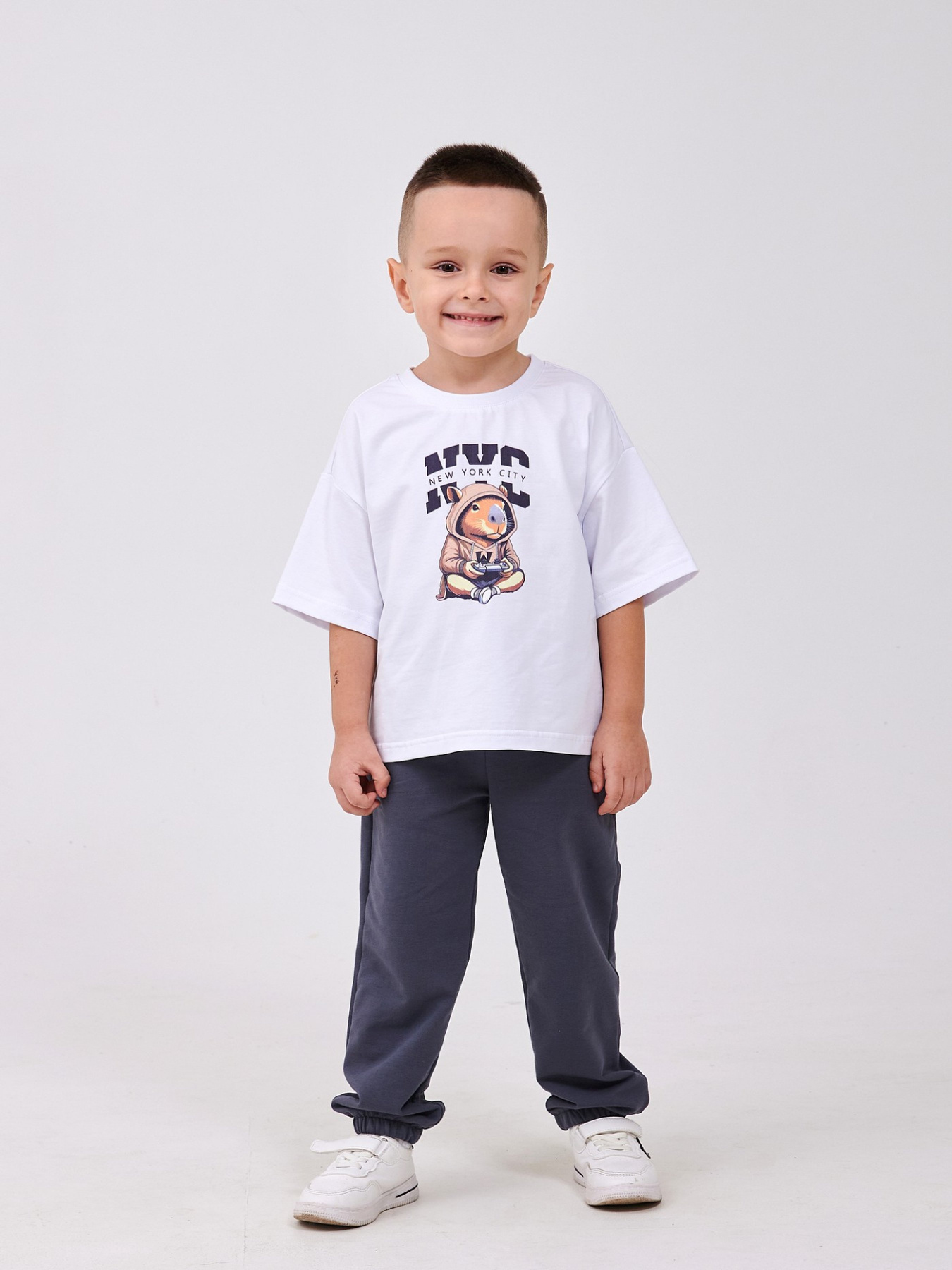 Джоггеры SMIL модель smil_115698-1-temno-seryj Фото