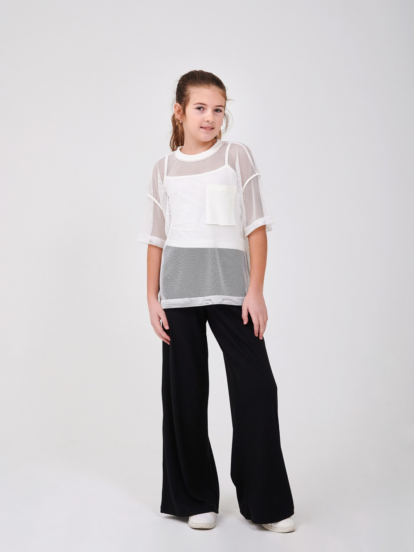 Комплект (майка + футболка сетка) SMIL Белый модель smil_113325-1-belyj Фото