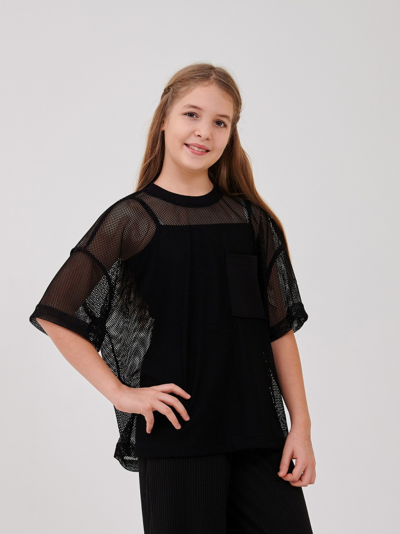 Комплект (майка + футболка сетка) SMIL Черный модель smil_113325-1-cernyj Фото