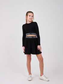 Комплект (топ довгий рукав+спідниця) SMIL Чорний модель smil_113319-1-cernyj Комплект (топ довгий рукав+спідниця) SMIL Чорний модель smil_113319-1-cernyj Фото