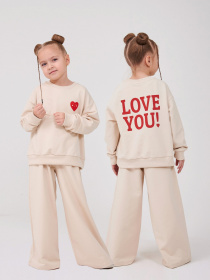 Костюм (свитшот+штаны) SMIL Светло-бежевый модель smil_117506-1-svetlo-bezevyj Фото