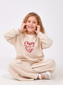 Костюм (свiтшот+штани) SMIL Світло-бежевий модель smil_117512-1-svetlo-bezevyj Фото