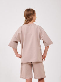 Костюм (футболка+шорти) SMIL Капучино модель smil_117514-1-kapucino Костюм (футболка+шорти) SMIL Капучино модель smil_117514-1-kapucino Фото