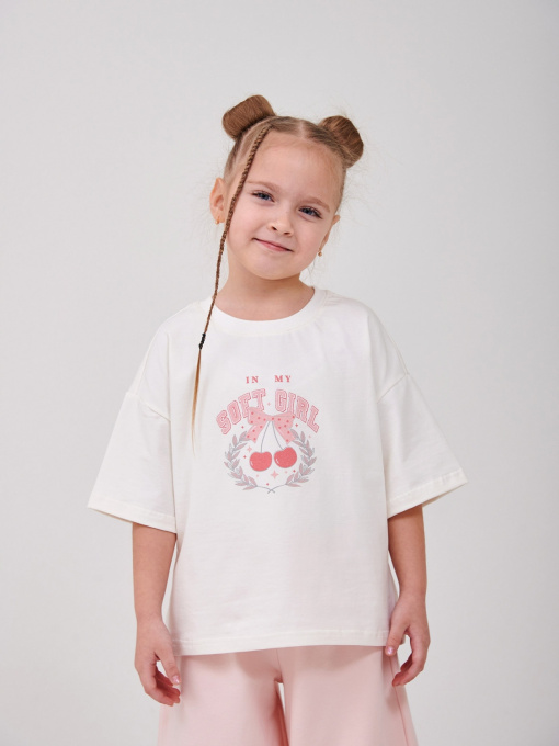 Футболка SMIL Молочний модель smil_110864-1-molocnyj Фото