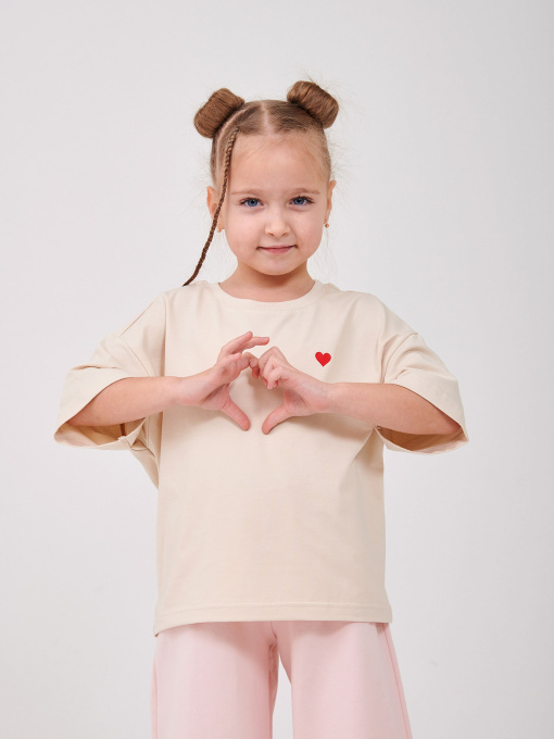 Футболка SMIL модель smil_110864-1-svetlo-bezevyj Фото