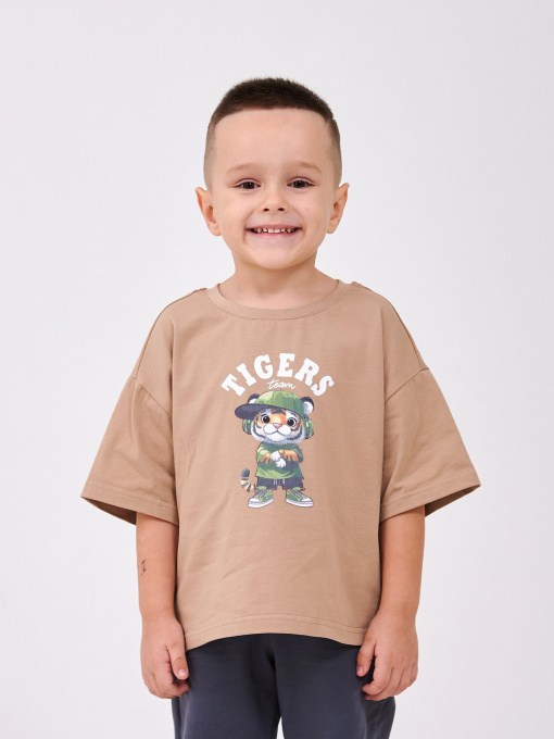 Футболка SMIL Бежевий модель smil_110869-1-bezevyj Фото