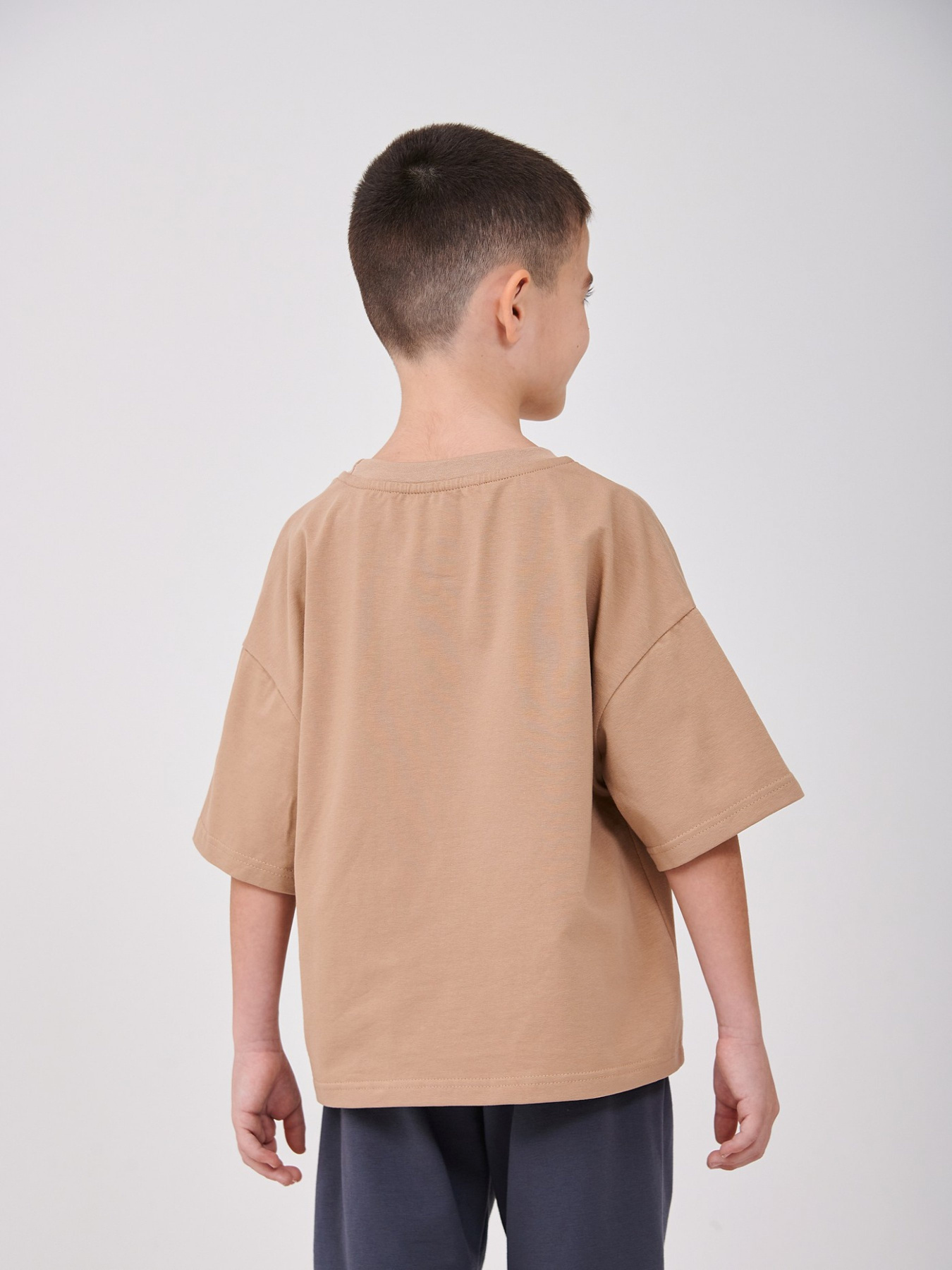 Футболка SMIL Сіро-бежевий модель smil_110923-1-sero-bezevyj Фото