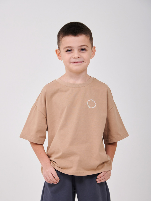 Футболка SMIL Сіро-бежевий модель smil_110923-1-sero-bezevyj Фото