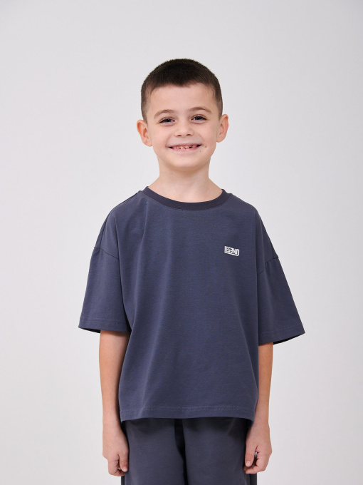 Футболка SMIL модель smil_110923-1-temno-seryj Фото