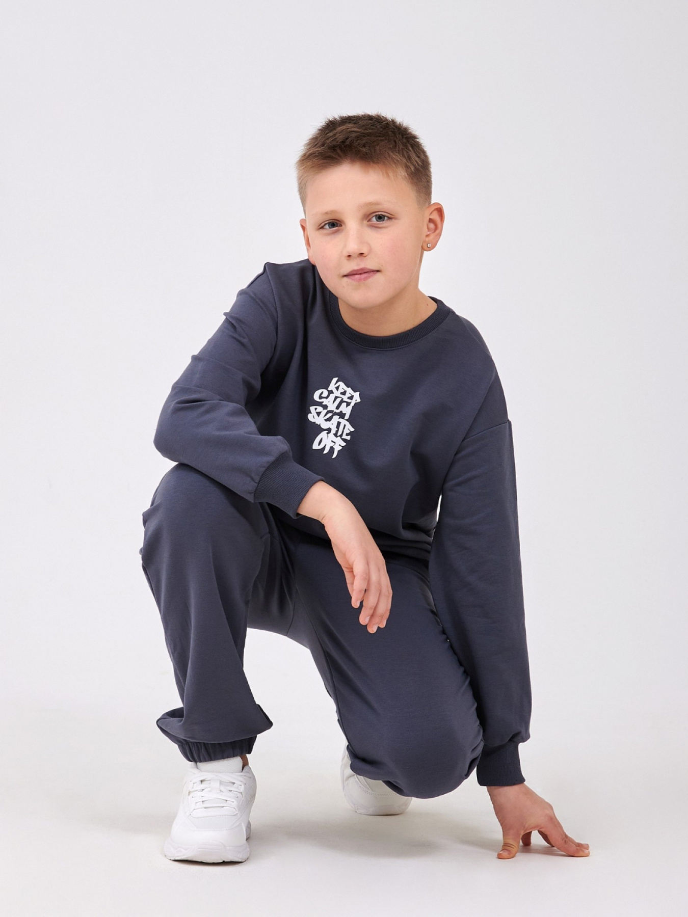 Худі та світшоти SMIL модель smil_116721-1-temno-seryj Фото