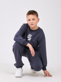 Худі та світшоти SMIL модель smil_116721-1-temno-seryj Фото