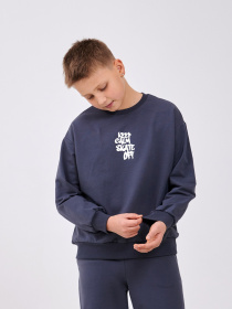 Худі та світшоти SMIL модель smil_116721-1-temno-seryj Фото