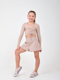 Повсякденні шорти SMIL модель smil_112477-1-kapucino Фото