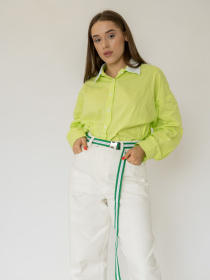 Пояс-тесьма зелено-бело-серый 25 мм модель SE16Belt25GrnWRflctv Фото