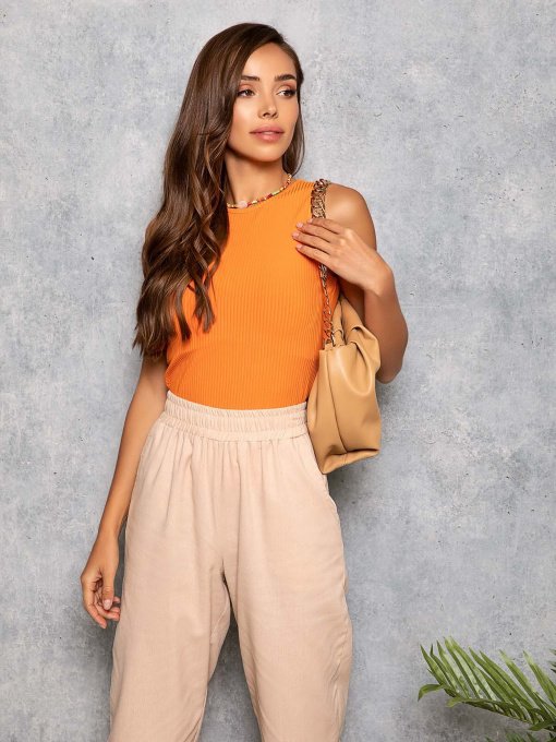 Майка ISSA Plus модель 12755_orange Фото